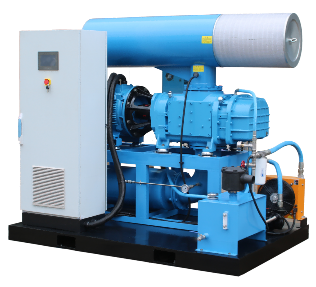 Oil free screw blower